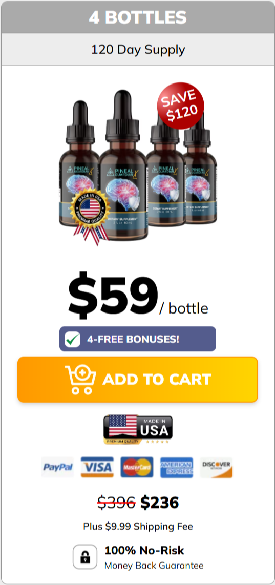 Pineal Guardian X Buy 4 Bottles