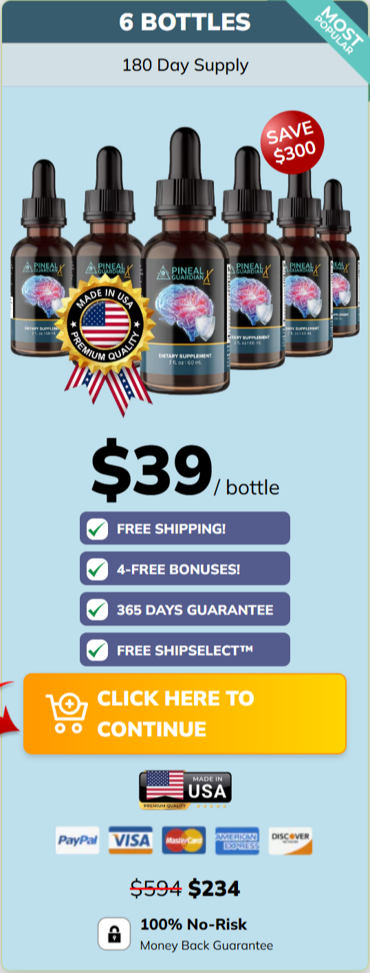 Pineal Guardian X Buy 6 Bottles