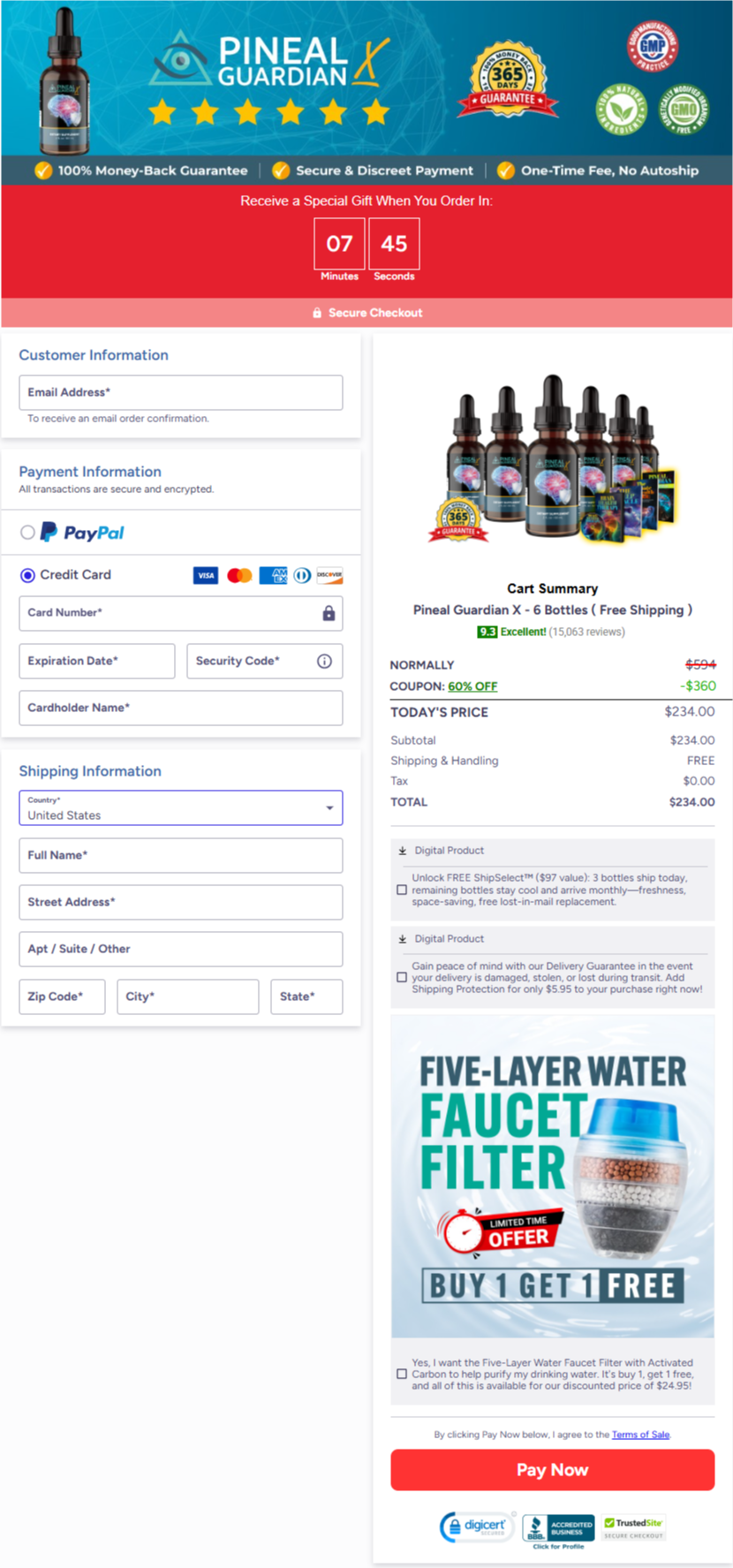 Pineal Guardian X Official Website Secure Order Page